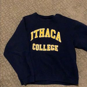 navy college crew neck
